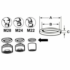 Brandneu 🧨 Cornat Gummidichtung Für Luftsprudler, M28 🔥 -Sonderangebot Baumarkt unnamed file 1063