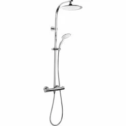 Brandneu 🥰 Cornat Wellness Kopfbrausesystem Mit Brausethermostat, 5 Strahlarten 🥰