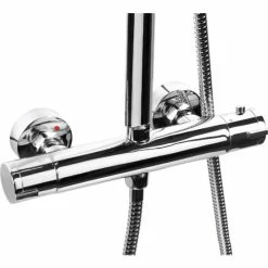 Brandneu 🥰 Cornat Wellness Kopfbrausesystem Mit Brausethermostat, 5 Strahlarten 🥰 -Sonderangebot Baumarkt unnamed file 187