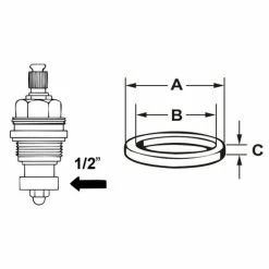 Am billigsten 😍 Cornat CONMETALL Hahnscheiben 15,16,17mm (je2) 🤩 -Sonderangebot Baumarkt unnamed file 229