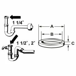 Großhandel ⌛ Cornat Gummidichtung Für Siphon, 2'' 🥰 -Sonderangebot Baumarkt unnamed file 314