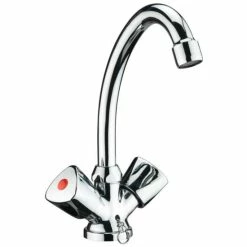 Angebote 👍 CORNAT Lisa Waschtisch-2-Griff-Einlochbatterie Mit Schwenkbarem Rohrauslauf, Chrom, LI113 😉 -Sonderangebot Baumarkt unnamed file 344