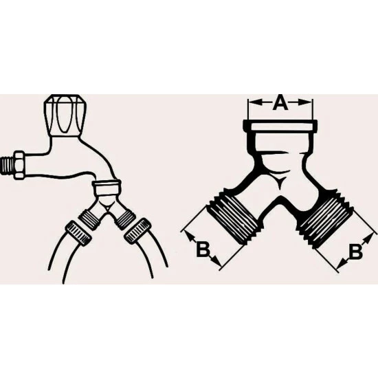 Angebote 👏 Cornat Verteilerstück 2-Wegeverteiler, 3/4 Messing ❤️ 2 Angebote 👏 Cornat Verteilerstück 2-Wegeverteiler, 3/4 Messing ❤️ – Bild 2