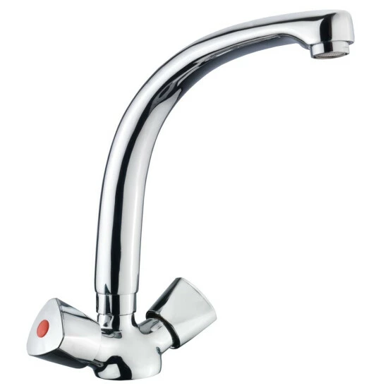 Billig ✔️ CORNAT Lisa Spültisch-2-Griff-Einlochbatterie Mit Schwenkbarem Gussauslauf, Chrom, LI563 💯 1 Billig ✔️ CORNAT Lisa Spültisch-2-Griff-Einlochbatterie Mit Schwenkbarem Gussauslauf, Chrom, LI563 💯