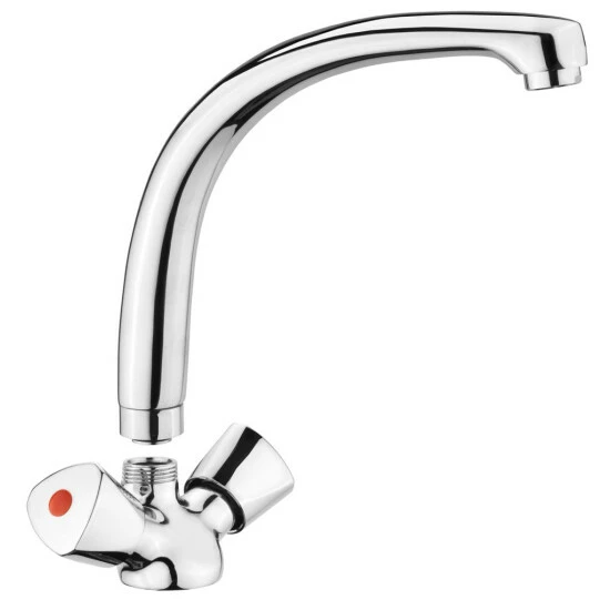 Billig ✔️ CORNAT Lisa Spültisch-2-Griff-Einlochbatterie Mit Schwenkbarem Gussauslauf, Chrom, LI563 💯 3 Billig ✔️ CORNAT Lisa Spültisch-2-Griff-Einlochbatterie Mit Schwenkbarem Gussauslauf, Chrom, LI563 💯 – Bild 3