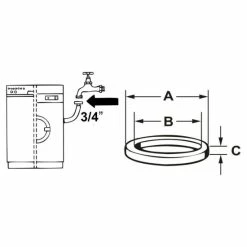 Angebote 😍 Cornat Gummidichtung Für Maschinenzulauf, 3/4'' 🧨 -Sonderangebot Baumarkt unnamed file 412