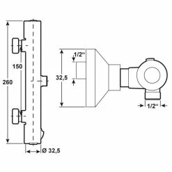 Neu 🔥 CORNAT Parla Brause-Thermostat Cool Touch, Chrom, PAR3 🔥 -Sonderangebot Baumarkt unnamed file 460
