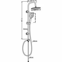 Rabatt 💯 Cornat Duschsystem Noir Schwarz Mit 3 Strahlarten 👍 -Sonderangebot Baumarkt unnamed file 561
