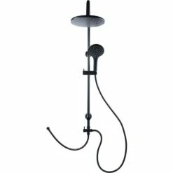 Rabatt 💯 Cornat Duschsystem Noir Schwarz Mit 3 Strahlarten 👍 -Sonderangebot Baumarkt unnamed file 562