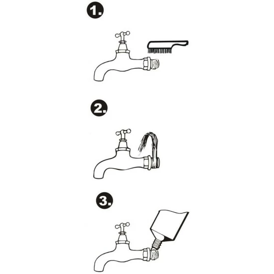 Großhandel ❤️ Cornat Dichtungsflachs-Set, Bestehend Aus 1 Flachszopf 50 G, 1 Gewindepaste Neofermit, 90 G Für Metallene Gewindeverbindungen, 1 Stück, T380499 ⌛ 2 Großhandel ❤️ Cornat Dichtungsflachs-Set, Bestehend Aus 1 Flachszopf 50 G, 1 Gewindepaste Neofermit, 90 G Für Metallene Gewindeverbindungen, 1 Stück, T380499 ⌛ – Bild 2