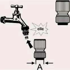 Coupon 🌟 Cornat TEC308134 Schlauchverschraubung, Steckkupplung, 3/4 Zoll Schlauch, Messing 🌟