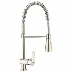 Besorgen 💯 CORNAT Gela Spültisch-Einhebelmischer Mit Feder Und Brause, Edelstahl, GELE54 🧨