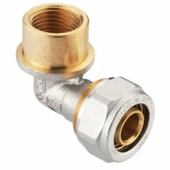 Brandneu 🔔 Cornat Winkel 90° ø 20 Mm 1/2 IG, Messing Vernickelt, ø 20 Mm, 1/2 IG 🎉