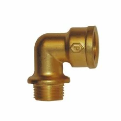 Rabatt 🔥 Cornat Winkel 90°, Messing Blank, 3/4 IG, 3/4 AG 😍