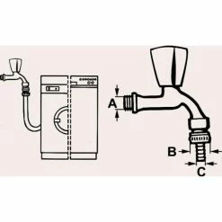Großhandel 🔔 CONMETALL Maschinen Auslaufventil Sanitärmodel L 1/2" Chrom 💯 -Sonderangebot Baumarkt unnamed file 808