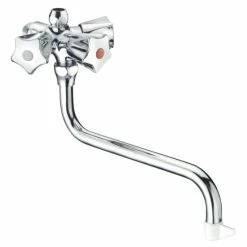 Am billigsten 🥰 CORNAT Duolux Spültisch-Niederdruck-Entleerungs-Wandmisch-Batterie Mit Schwenkbarem Auslauf, Chrom, CA65 🧨 -Sonderangebot Baumarkt unnamed file 857