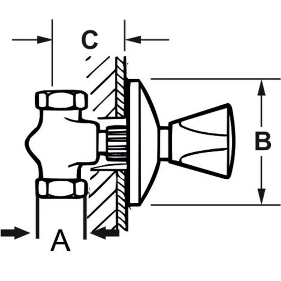 Bestes Angebot 🔥 CORNAT Unterputz-Ventil 1/2 Mit Haubengriff Warm/kalt, T303004 😍 2 Bestes Angebot 🔥 CORNAT Unterputz-Ventil 1/2 Mit Haubengriff Warm/kalt, T303004 😍 – Bild 2