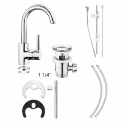 Bester Verkauf 👍 CORNAT Flora Waschtisch Einhebelmischer, Schwenkauslauf,chrom, FIO1 🎉 -Sonderangebot Baumarkt unnamed file 891