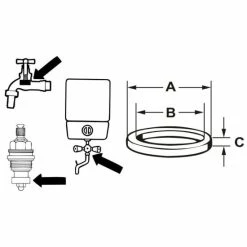 Auslauf ✨ Cornat Hahnscheibe Mit Loch, Ø 15 Mm ✨ -Sonderangebot Baumarkt unnamed file 924