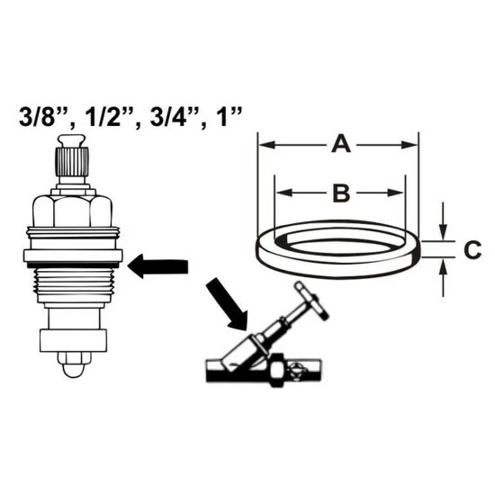 Am billigsten ⭐ Cornat Fiberring Für Hahnoberteile, 1/2'' ✨ 2 Am billigsten ⭐ Cornat Fiberring Für Hahnoberteile, 1/2'' ✨ – Bild 2